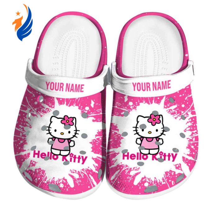 Custom Name Hello Kitty Splash Art Clogs For Kids And Adults Custom Name Hello Kitty Splash Art Clogs For Kids And Adults