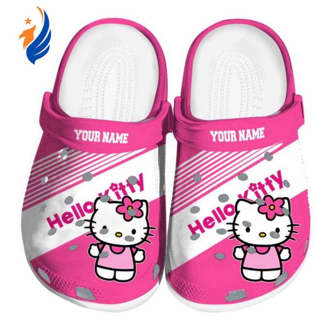Custom Name Hello Kitty Vibrant Dual Tone Clogs For Kids And Adults Custom Name Hello Kitty Vibrant Dual Tone Clogs For Kids And Adults