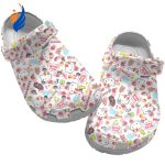 Cute Hello Kitty And Apple Pattern Cloud Clogs For Kids And Adults Cute Hello Kitty And Apple Pattern Cloud Clogs For Kids And Adults