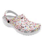 Cute Hello Kitty And Apple Pattern Cloud Clogs For Kids And Adults Cute Hello Kitty And Apple Pattern Cloud Clogs For Kids And Adults