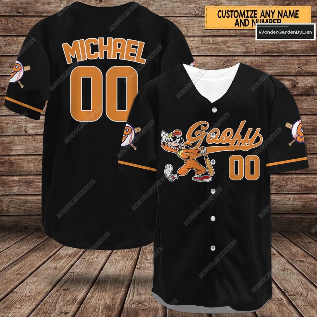 Goofy Baseball Jersey: Fun Disney Cartoon Tee for Kids with Mickey And Friends Goofy Baseball Jersey: Fun Disney Cartoon Tee for Kids with Mickey And Friends