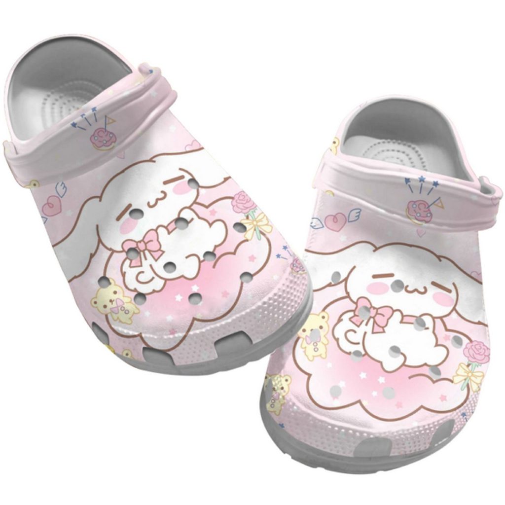 Hello Kitty Cute Cinnamoroll Pink Cloud Clogs For Kids And Adults Hello Kitty Cute Cinnamoroll Pink Cloud Clogs For Kids And Adults