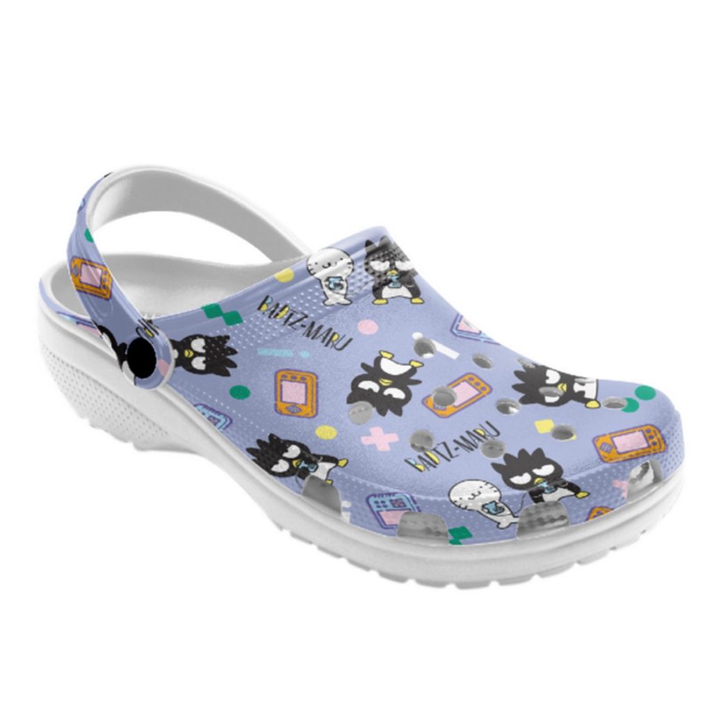 Hello Kitty Funny Bad Badtz – Maru Blue Clogs For Kids And Adults Hello Kitty Funny Bad Badtz – Maru Blue Clogs For Kids And Adults