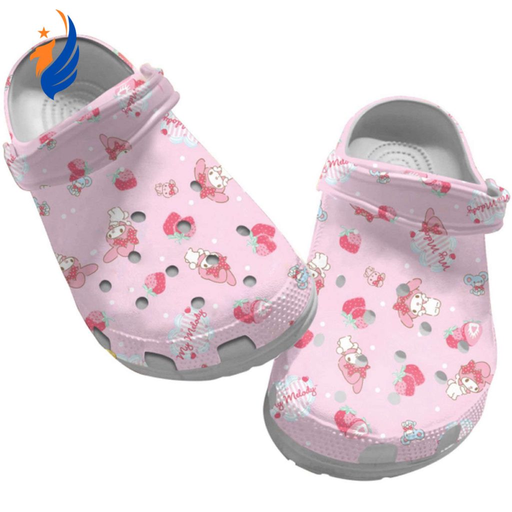 Hello Kitty My Melody And Strawberry Pink Clogs For Kids And Adults Hello Kitty My Melody And Strawberry Pink Clogs For Kids And Adults