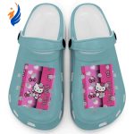 Hello Kitty Pink Stripes Chalky Mint Clogs For Kids And Adults Hello Kitty Pink Stripes Chalky Mint Clogs For Kids And Adults