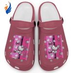 Hello Kitty Pink Stripes Crimson Clogs For Kids And Adults Hello Kitty Pink Stripes Crimson Clogs For Kids And Adults