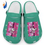 Hello Kitty Pink Stripes Grass Clogs For Kids And Adults