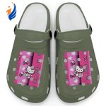 Hello Kitty Pink Stripes Hemp Clogs For Kids And Adults Hello Kitty Pink Stripes Hemp Clogs For Kids And Adults