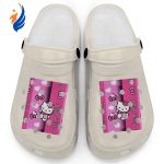 Hello Kitty Pink Stripes Ivory Clogs For Kids And Adults Hello Kitty Pink Stripes Ivory Clogs For Kids And Adults