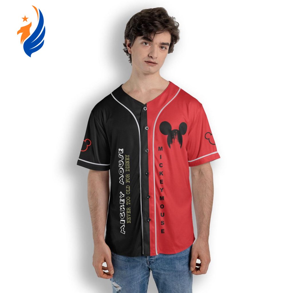 Mickey Mouse Baseball Jersey Shirt – Disney Cartoon No18 Mickey Mouse Baseball Jersey Shirt – Disney Cartoon No18