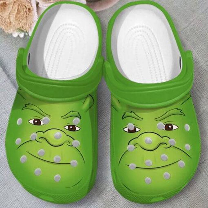 Get your Shrek Face Green Unisex Clogs – Perfect Fan Gift 2024