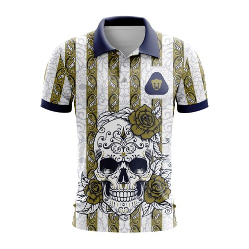 LIGA MX Pumas UNAM Special Dia De Muertos Design Polo Gift for Men Women