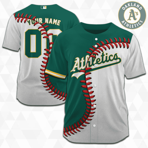 MLB Oakland Athletics Personalized Mix Baseball Jersey Gift for Men Women