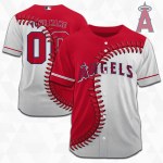 MLB Los Angeles Angels Personalized Mix Baseball Jersey Gift for Men Women