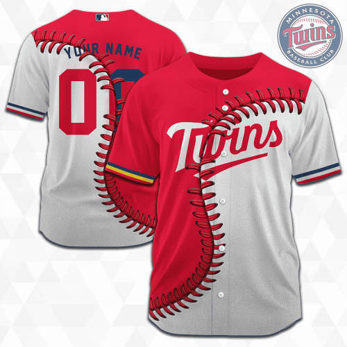 MLB Minnesota Twins Personalized Mix Baseball Jersey Gift for Men Women