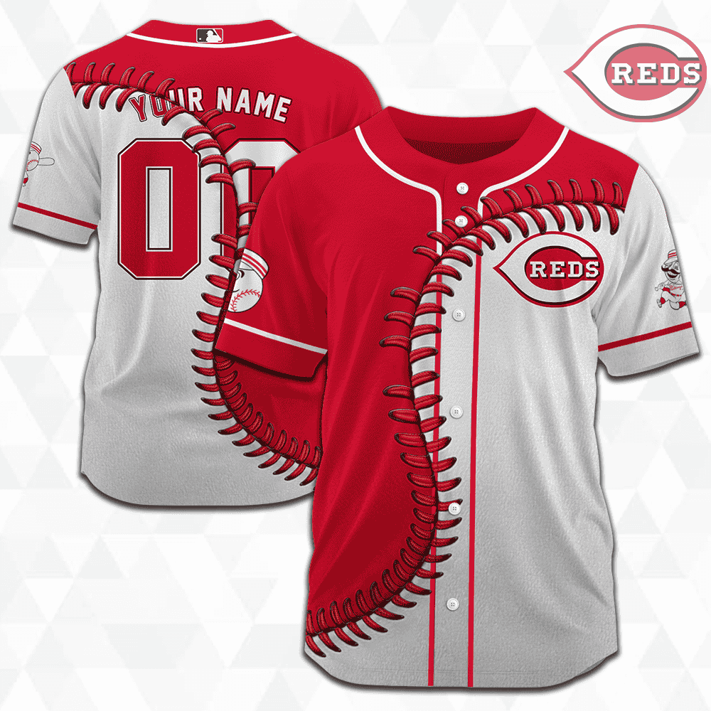 MLB Cincinnati Reds Personalized Mix Baseball Jersey Gift for Men Women MLB Cincinnati Reds Personalized Mix Baseball Jersey Gift for Men Women