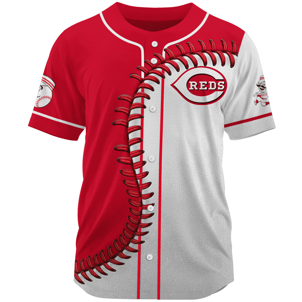MLB Cincinnati Reds Personalized Mix Baseball Jersey Gift for Men Women MLB Cincinnati Reds Personalized Mix Baseball Jersey Gift for Men Women