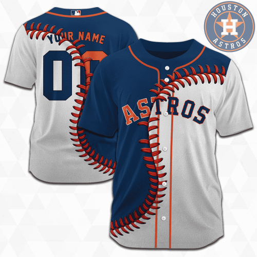 MLB Houston Astros Personalized Mix Baseball Jersey Gift for Men Women