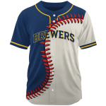 MLB Milwaukee Brewers Personalized Mix Baseball Jersey Gift for Men Women MLB Milwaukee Brewers Personalized Mix Baseball Jersey Gift for Men Women