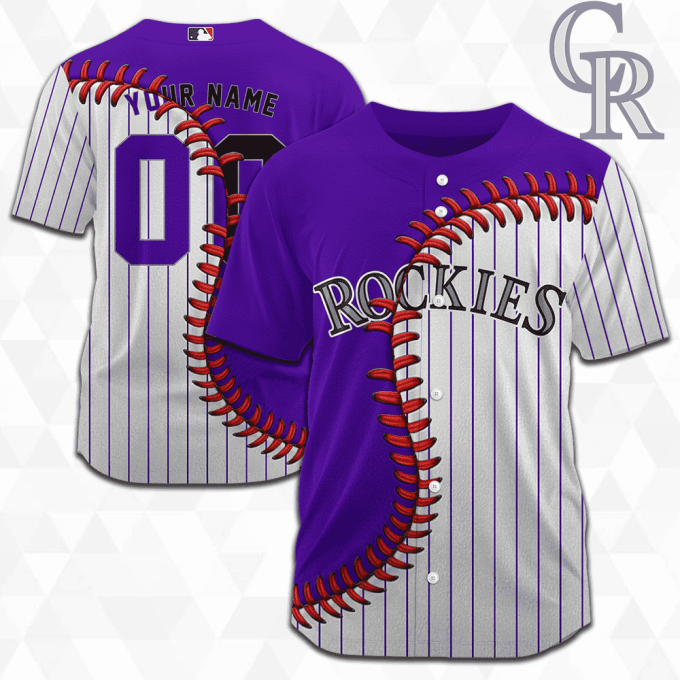 MLB Colorado Rockies Personalized Mix Baseball Jersey Gift for Men Women