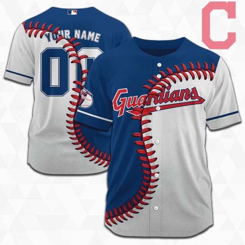 MLB Cleveland Guardians Personalized Mix Baseball Jersey Gift for Men Women