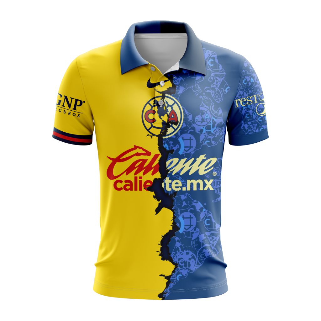 LIGA MX Club America Personalized 2024-2025 Home Mix Away Design Polo LIGA MX Club America Personalized 2024-2025 Home Mix Away Design Polo