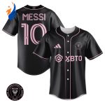 Inter Miami Leo Messi Black Baseball Jersey Gift for Men Women