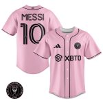 Inter Miami Leo Messi Pink Baseball Jersey Gift for Men Women