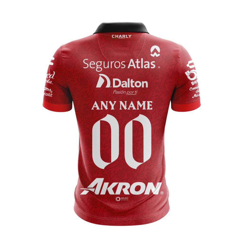 LIGA MX Atlas F.C 2023 – 2024 Away Aztec Design Polo LIGA MX Atlas F.C 2023 – 2024 Away Aztec Design Polo