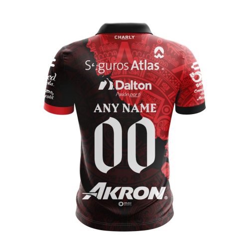 LIGA MX Atlas F.C 2023 – 2024 Home Aztec Polo