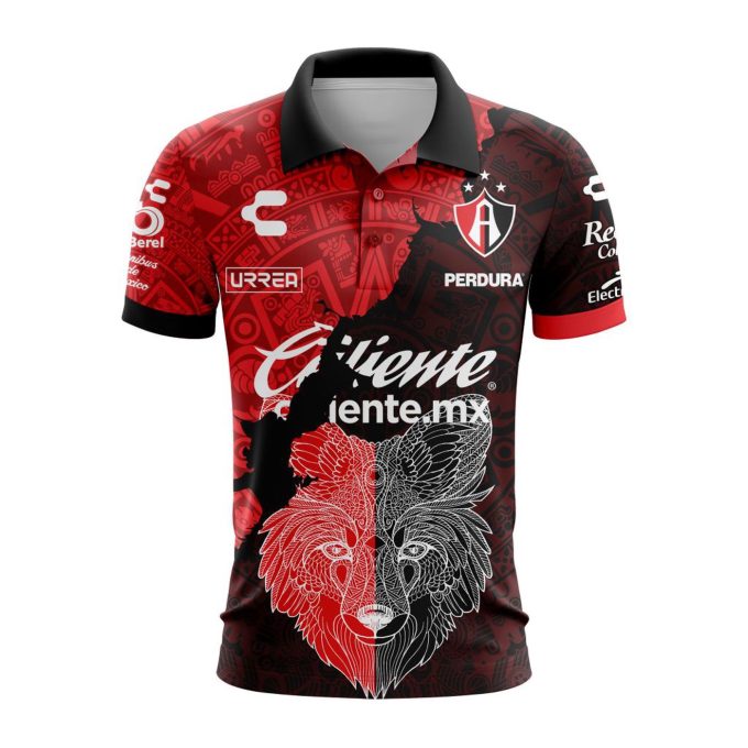 LIGA MX Atlas F.C 2023 – 2024 Home Aztec Polo