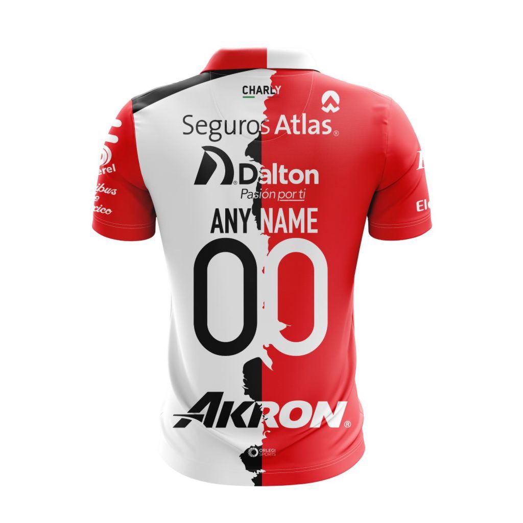 LIGA MX Atlas F.C Personalized 2024-2025 Home Mix Away Design Polo LIGA MX Atlas F.C Personalized 2024-2025 Home Mix Away Design Polo