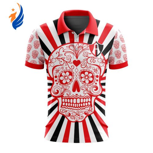 LIGA MX Atlas F.C Special Dia De Muertos Design Polo Gift for Men Women