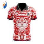 LIGA MX Atlas F.C Special Dia De Muertos Design Polo Gift for Men Women LIGA MX Atlas F.C Special Dia De Muertos Design Polo Gift for Men Women