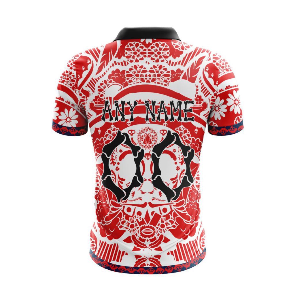 LIGA MX Atlas F.C Special Dia De Muertos Design Polo Gift for Men Women LIGA MX Atlas F.C Special Dia De Muertos Design Polo Gift for Men Women