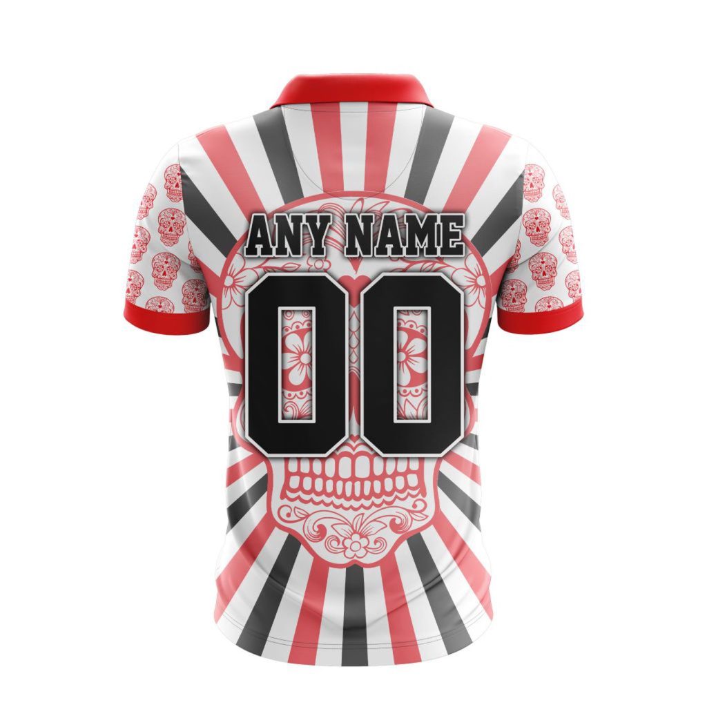 LIGA MX Atlas F.C Special Dia De Muertos Design Polo Gift for Men Women LIGA MX Atlas F.C Special Dia De Muertos Design Polo Gift for Men Women
