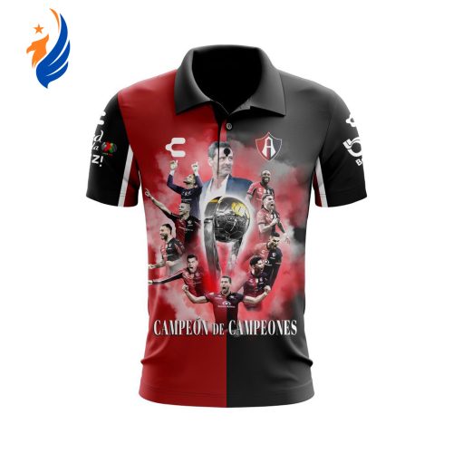 LIGA MX Atlas Fútbol Club 2022 BICAMPEÓN De CAMPEONES Polo