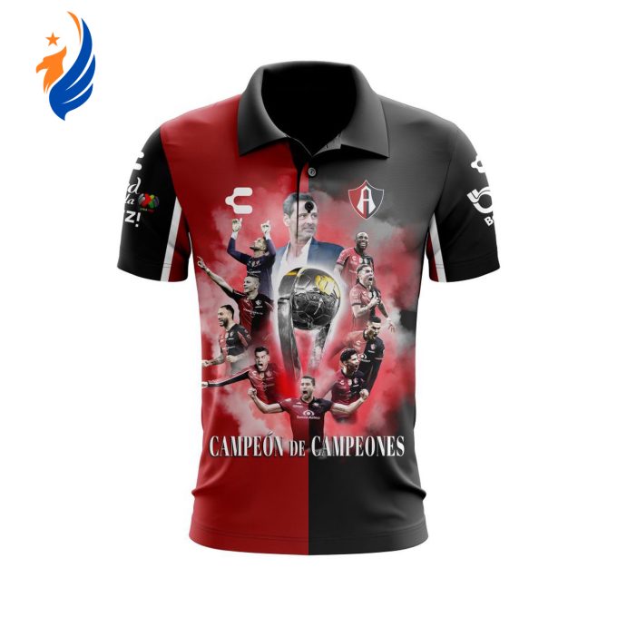 LIGA MX Atlas Fútbol Club 2022 BICAMPEÓN De CAMPEONES Polo