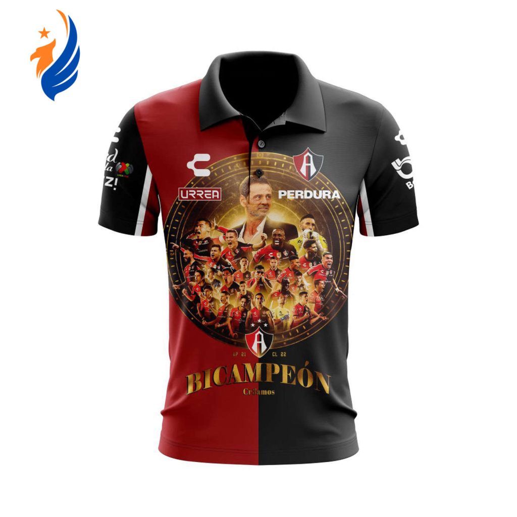 LIGA MX Atlas Fútbol Club 2022 BICAMPEÓN Polo LIGA MX Atlas Fútbol Club 2022 BICAMPEÓN Polo