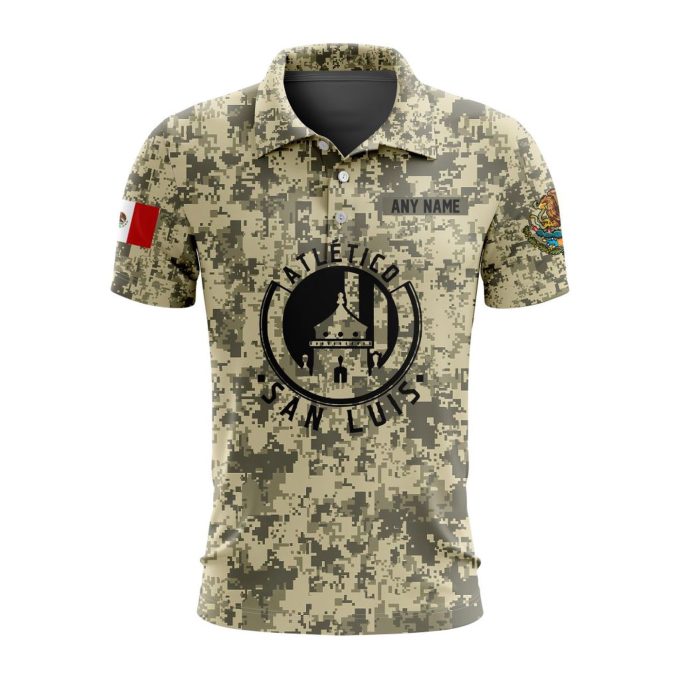 LIGA MX Atletico San Luis Special Camo Design Polo Gift for Men Women LIGA MX Atletico San Luis Special Camo Design Polo Gift for Men Women