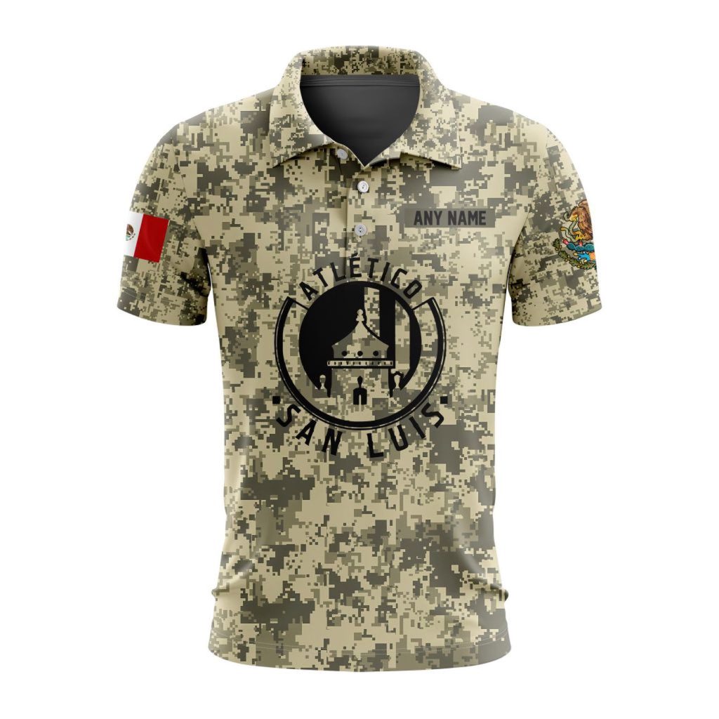 LIGA MX Atletico San Luis Special Camo Design Polo Gift for Men Women LIGA MX Atletico San Luis Special Camo Design Polo Gift for Men Women