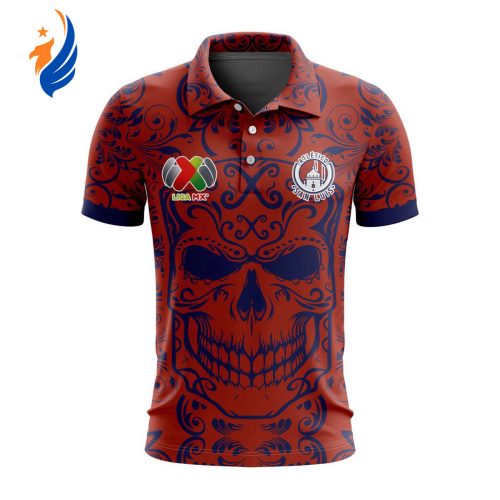 LIGA MX Atletico San Luis Special Dia De Muertos Design Polo Gift for Men Women LIGA MX Atletico San Luis Special Dia De Muertos Design Polo Gift for Men Women