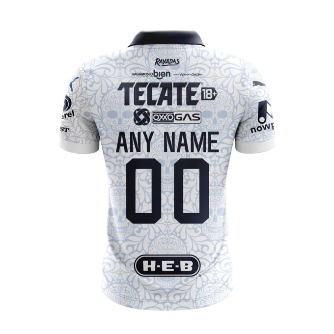LIGA MX C.F. Monterrey 2023 – 2024 Away Dia De Muertos Design Polo