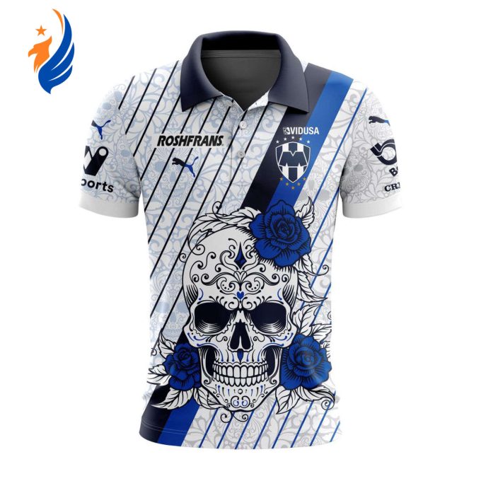LIGA MX C.F. Monterrey 2023 – 2024 Away Dia De Muertos Design Polo LIGA MX C.F. Monterrey 2023 – 2024 Away Dia De Muertos Design Polo