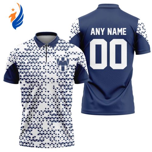 LIGA MX FC Juarez Personalized Zipper Polo Gift for Men Women LIGA MX C.F. Monterrey Personalized Zipper Polo Gift for Men Women