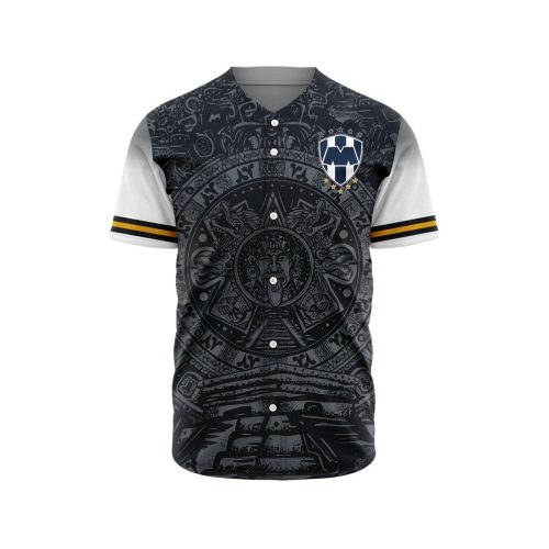 LIGA MX C.F. Monterrey Special Aztec Design Baseball Jersey Gift for Men Women
