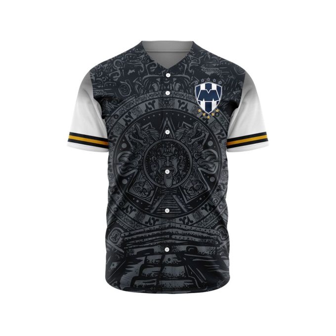 LIGA MX C.F. Monterrey Special Aztec Design Baseball Jersey Gift for Men Women