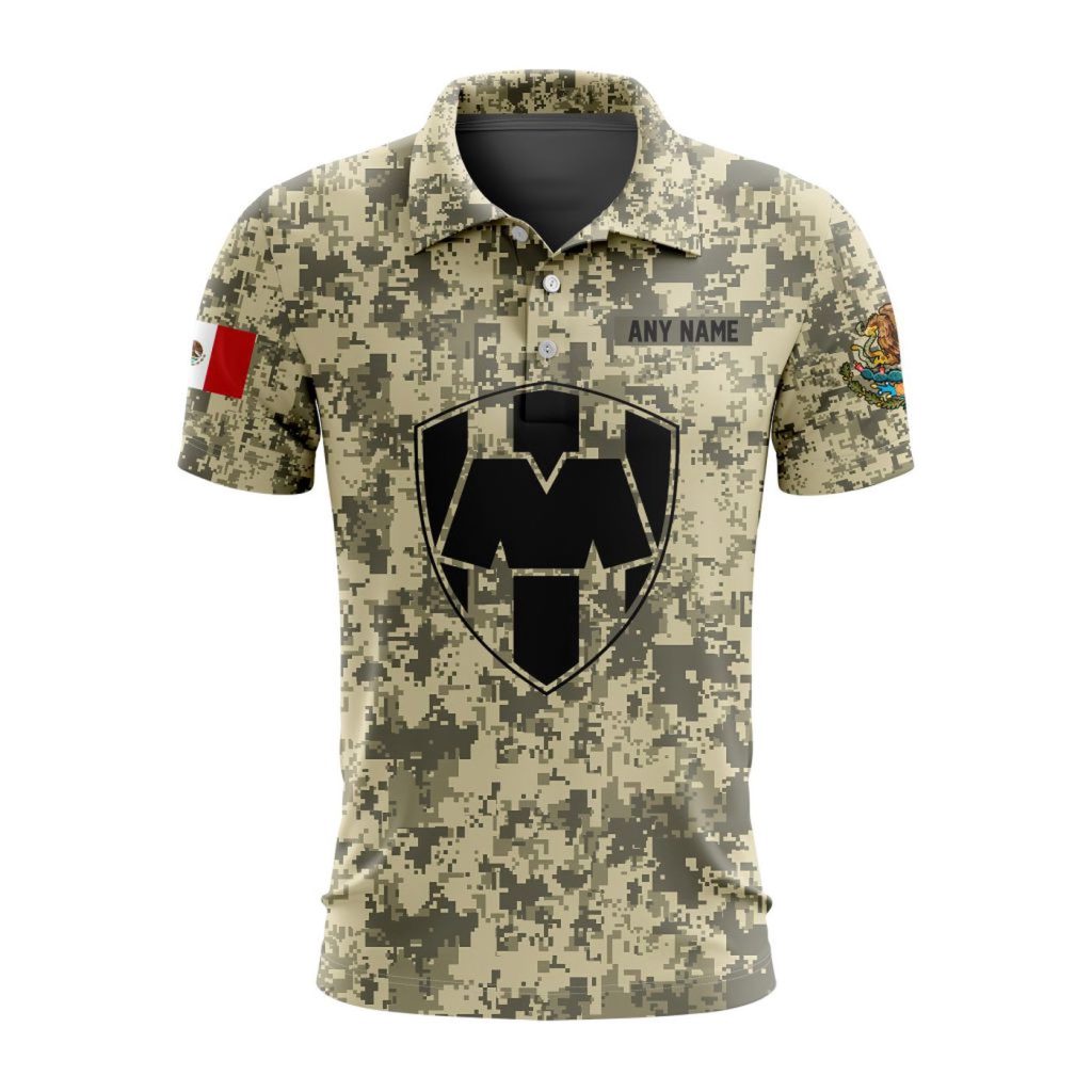 LIGA MX C.F. Monterrey Special Camo Design Polo Gift for Men Women LIGA MX C.F. Monterrey Special Camo Design Polo Gift for Men Women
