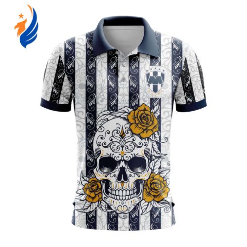 LIGA MX C.F. Monterrey Special Dia De Muertos Design Polo Gift for Men Women