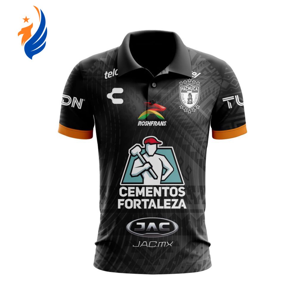 LIGA MX C.F. Pachuca 2023-2024 Away Aztec Design Polo LIGA MX C.F. Pachuca 2023-2024 Away Aztec Design Polo